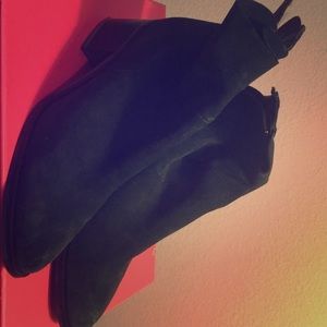 Anthropologie Suede Booties